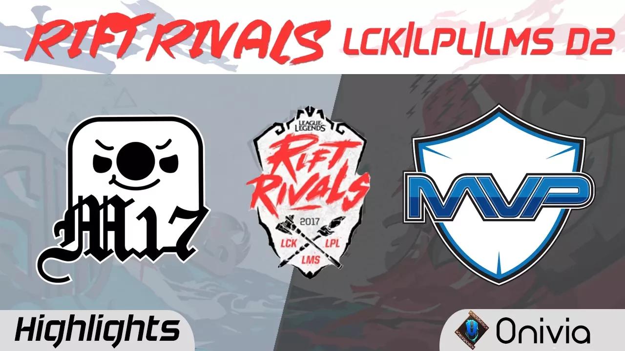 M17 vs MVP Highlights Rift Rivals LCK LPL LMS 2017 Machi Esports vs MVP by Onivia thumbnail