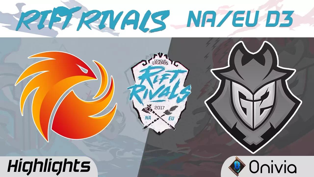 P1 vs G2 Highlights Rift Rivals EU & NA 2017 Phoenix1 vs G2 Esports by Onivia thumbnail