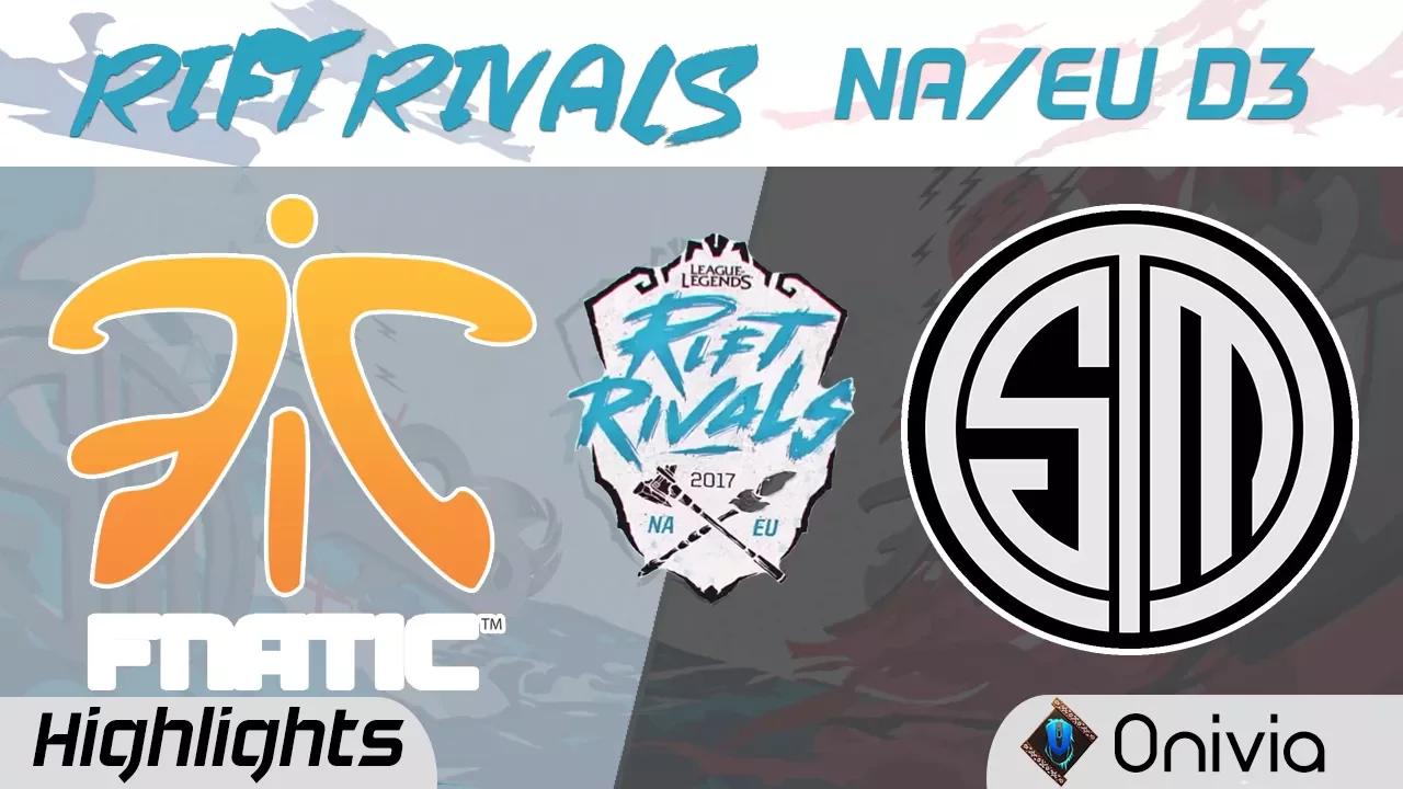 FNC vs TSM Highlights Rift Rivals EU & NA 2017 Fnatic vs Team Solo Mid by Onivia thumbnail