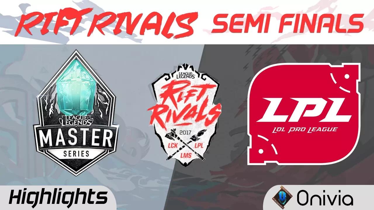 LMS vs LPL Highlights Game 3 Rift Rivals LCK LPL LMS 2017 Semi Finals AHQ vs EDG by Onivia thumbnail