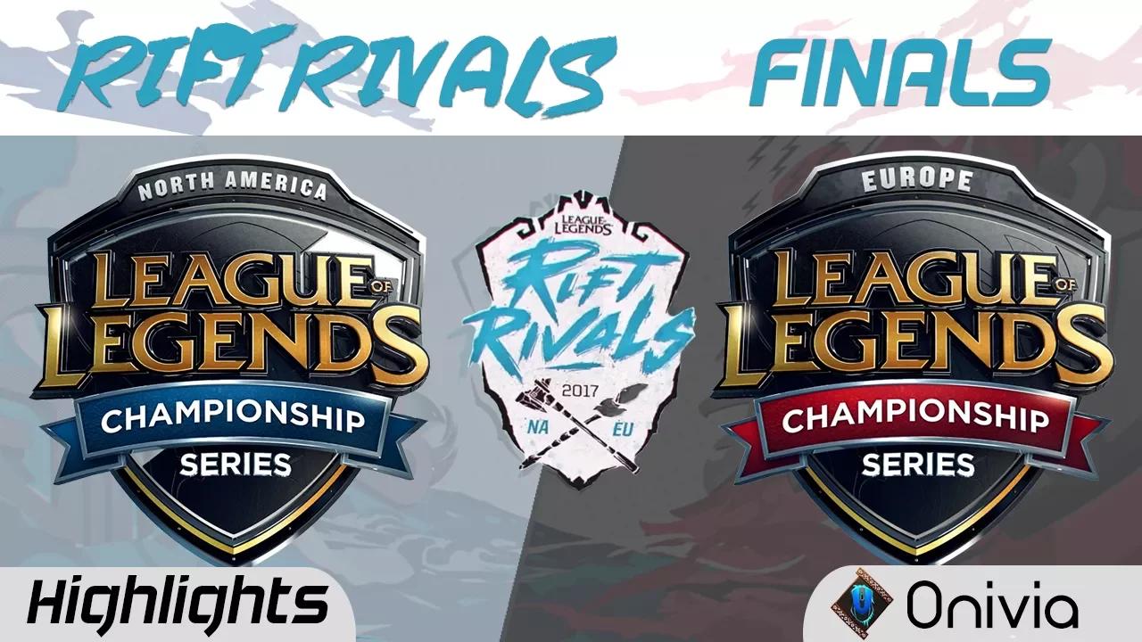 NA vs EU Highlights Game 3 Rift Rivals NA vs EU 2017 Finals TSM vs UOL by Onivia thumbnail