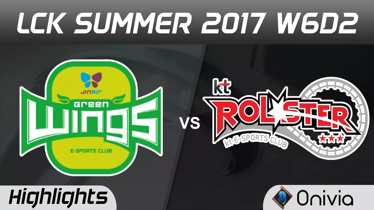 JAG vs KT Highlights Game 2 LCK SUMMER 2017 Jin Air Green Wings vs KT Rolster by Onivia thumbnail