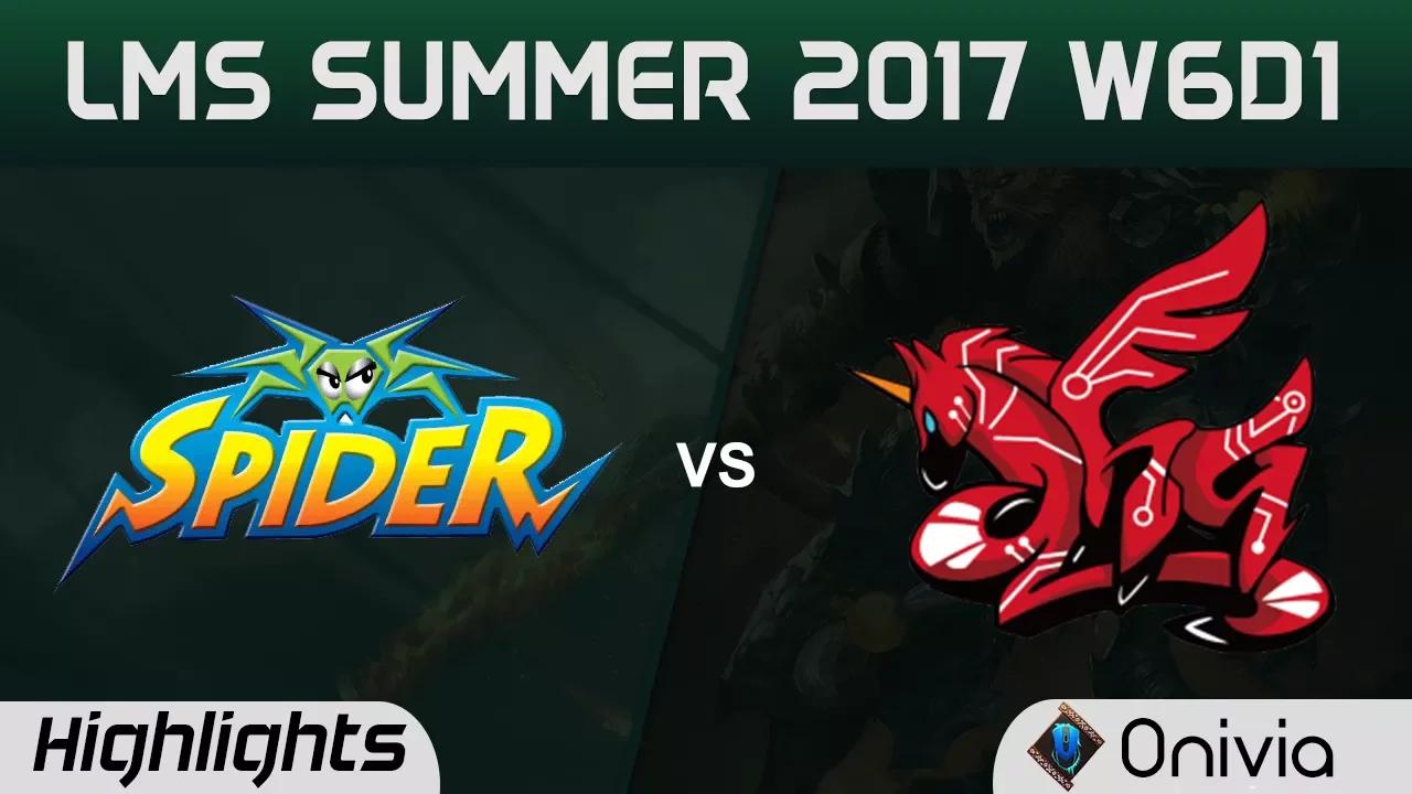 WS vs AHQ Highlights Game 1 LMS 精華 夏季職業聯賽 2017 SUMMER Wayi Spider vs AHQ Esports by Onivia thumbnail