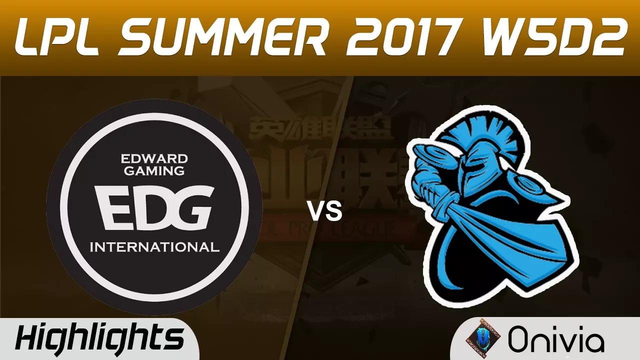 EDG vs NB Highlights Game 1 LPL SUMMER 2017 Edward Gaming vs NewBee by Onivia thumbnail