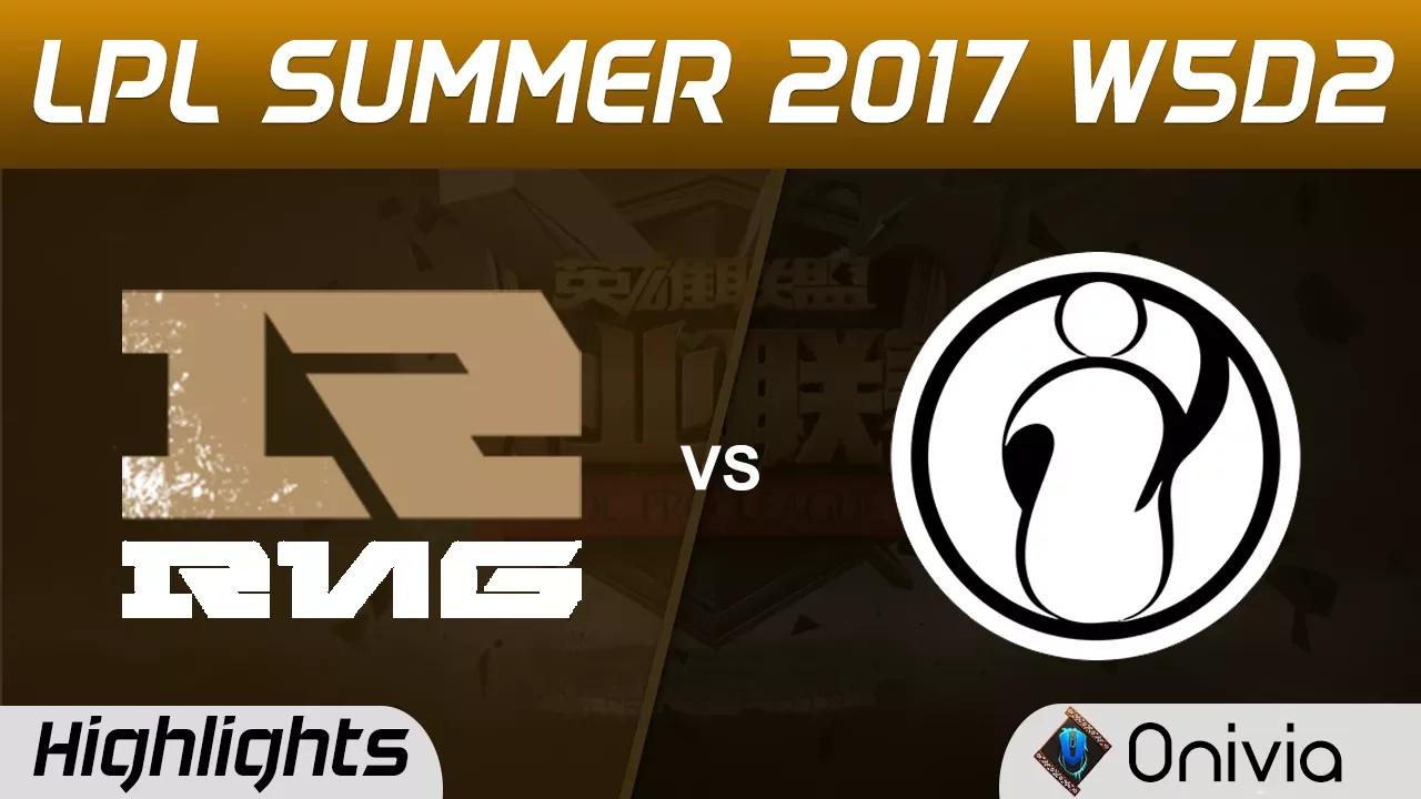 RNG vs IG Highlights Game 2 LPL SUMMER 2017 Royal Never Give Up vs Invictus Gaming by Onivia thumbnail