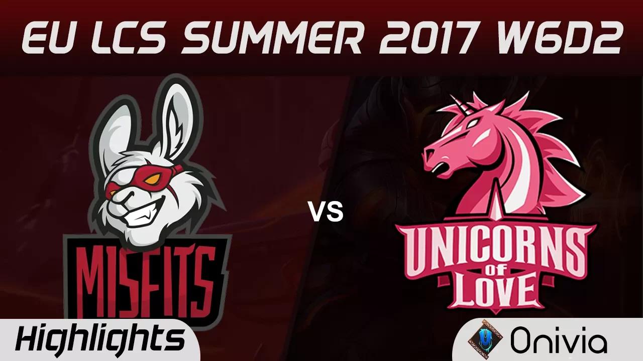 MSF vs UOL Highlights Game 3 EU LCS SUMMER 2017 Misfits vs Unicorns of Love by Onivia thumbnail