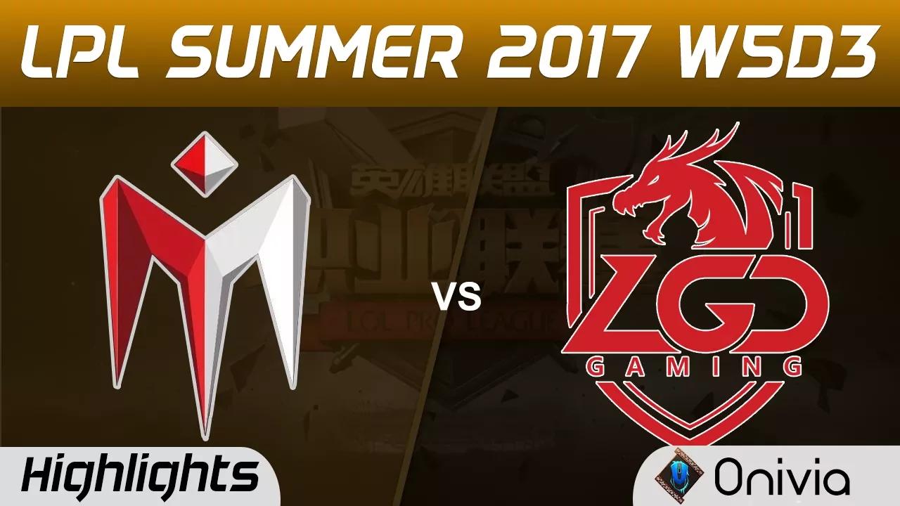 IM vs LGD Highlights Game 1 LPL SUMMER 2017 I May vs LGD Gaming by Onivia thumbnail