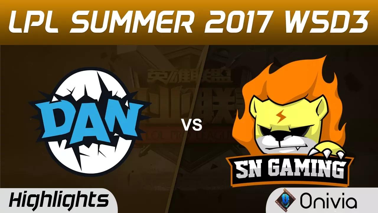 DAN vs SNG Highlights Game 3 LPL SUMMER 2017 DAN Gaming vs Suning Gaming by Onivia thumbnail