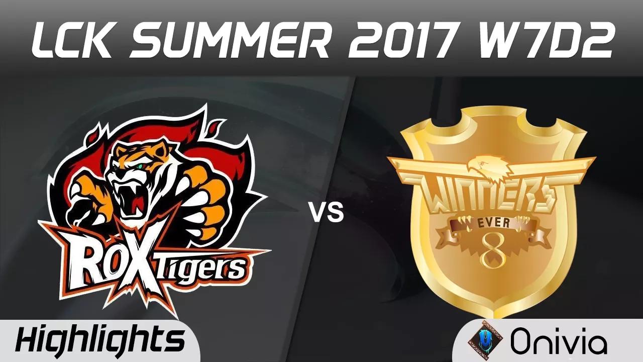 ROX vs E8W Highlights Game 1 LCK SUMMER 2017 ROX Tigers vs Ever8 Winners by Onivia thumbnail