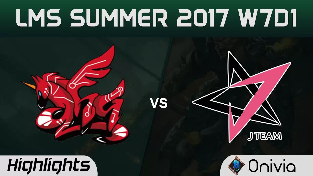 AHQ vs JT Highlights Game 1 LMS 精華 夏季職業聯賽 2017 AHQ Esports vs J Team by Onivia thumbnail