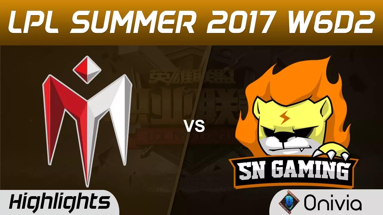 IM vs SNG Highlights Game 1 LPL SUMMER 2017 I May vs Sunning Gaming by Onivia thumbnail