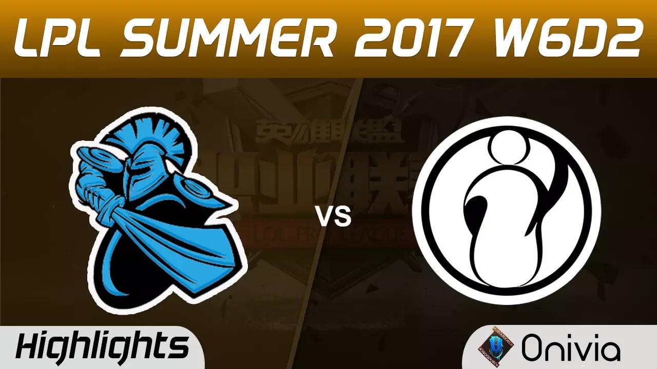 NB vs IG Highlights Game 1 LPL SUMMER 2017 NewBee vs Invictus Gaming by Onivia thumbnail