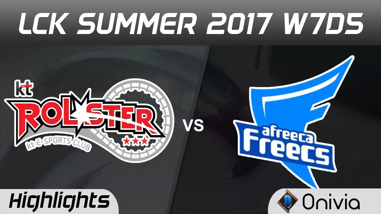 KT vs AFS Highlights Game 1 LCK SUMMER 2017 KT Rolster vs Afreeca Freecs by Onivia thumbnail