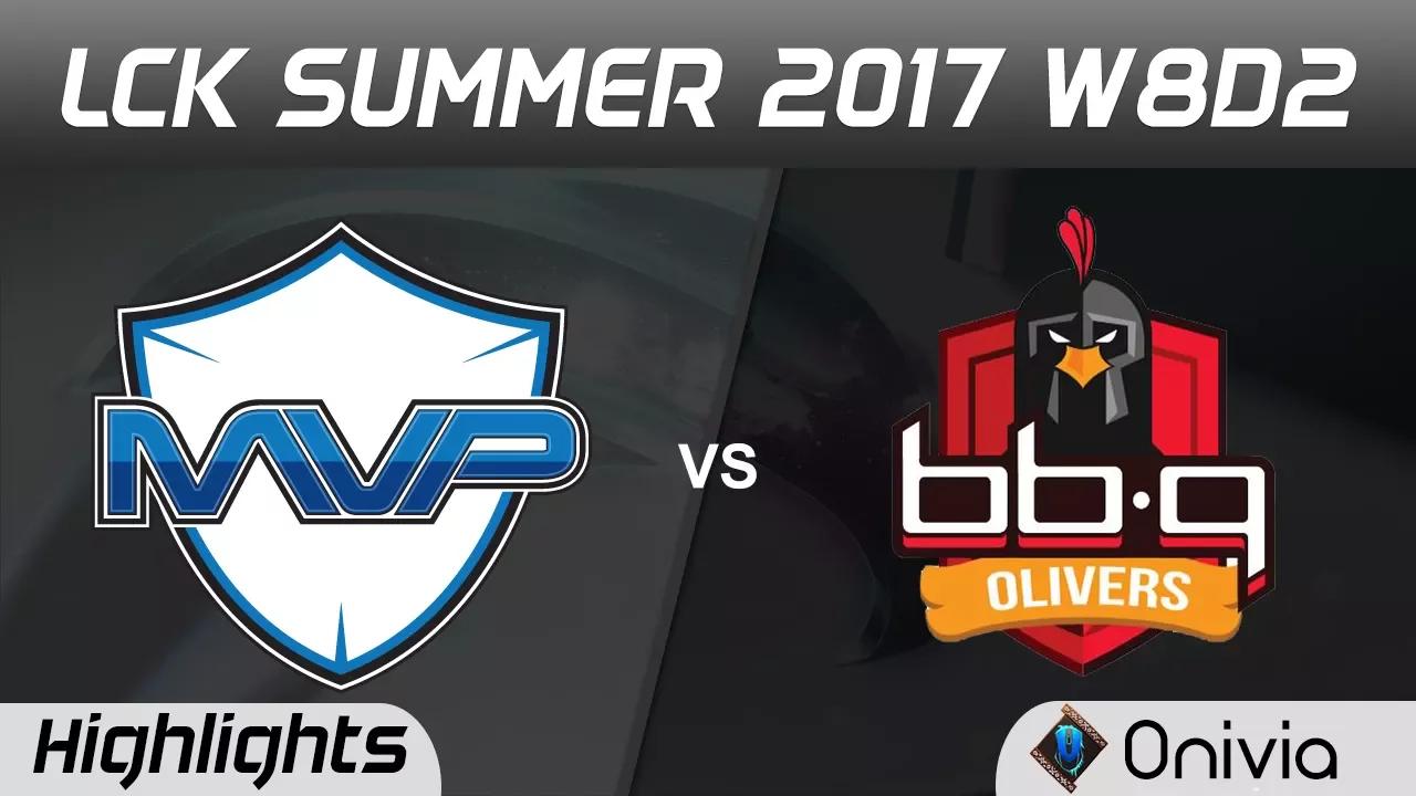 MVP vs BBQ Highlights Game 2 LCK SUMMER 2017 MVP vs BBQ Olivers by Onivia thumbnail