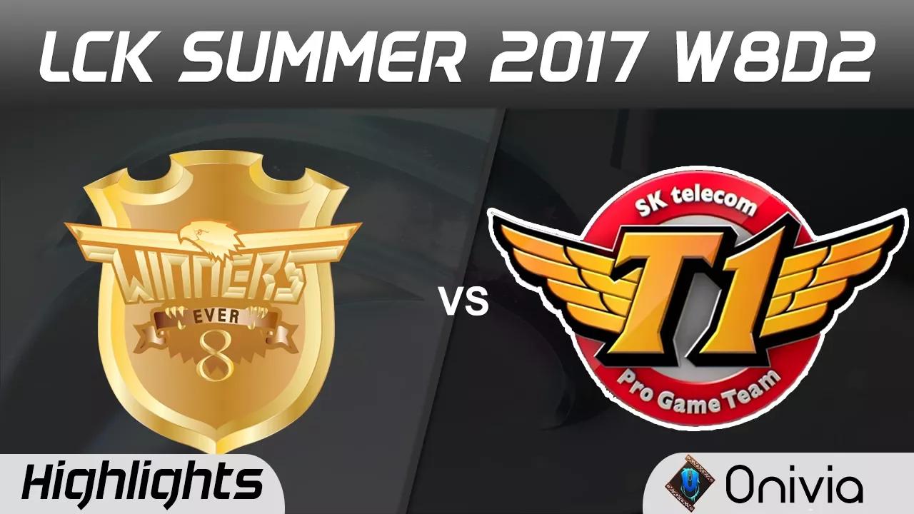 E8W vs SKT Highlights Game 2 LCK SUMMER 2017 Ever8 Winners vs SK Telecom by Onivia thumbnail