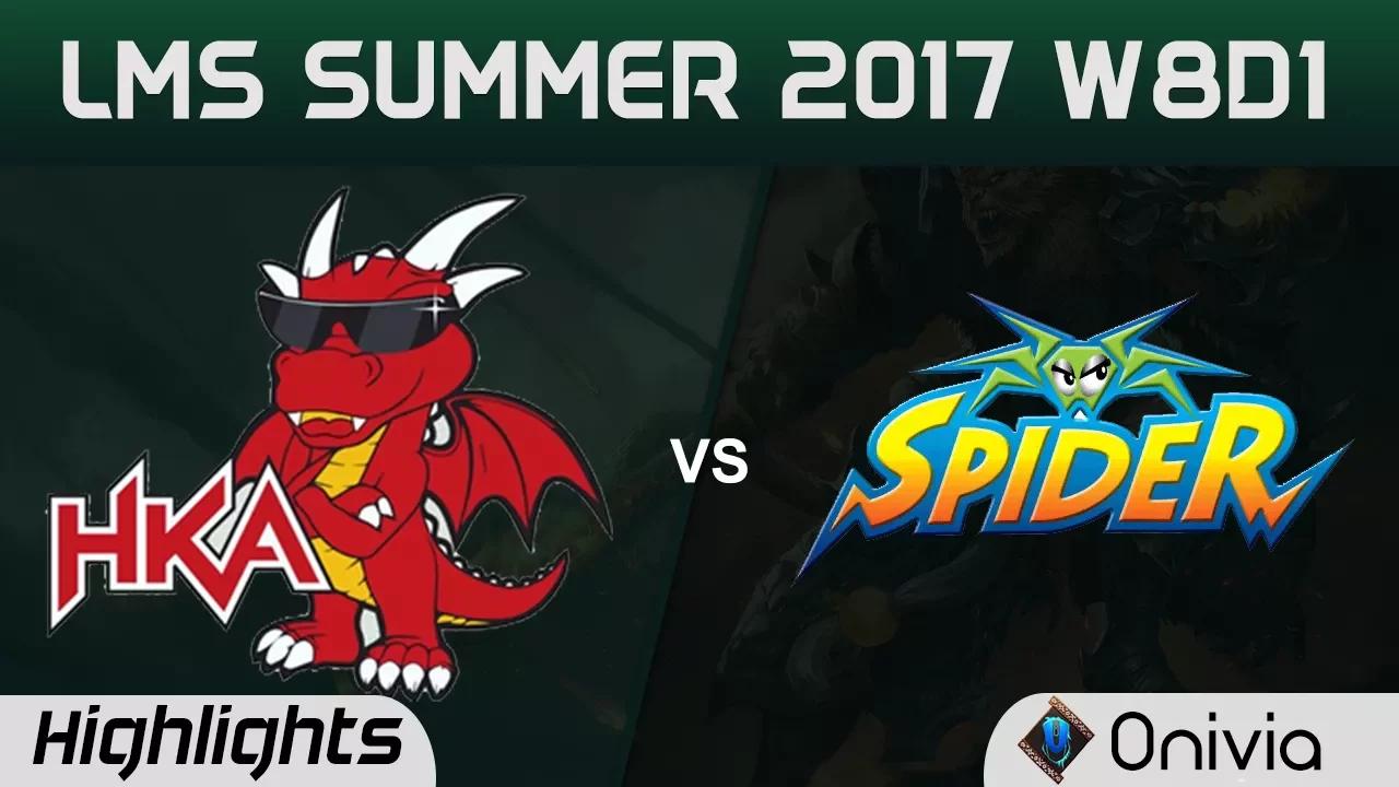 HKA vs WS Highlights Game 3 LMS 精華 夏季職業聯賽 2017 Hong Kong Attitude vs Wayi Spider by Onivia thumbnail