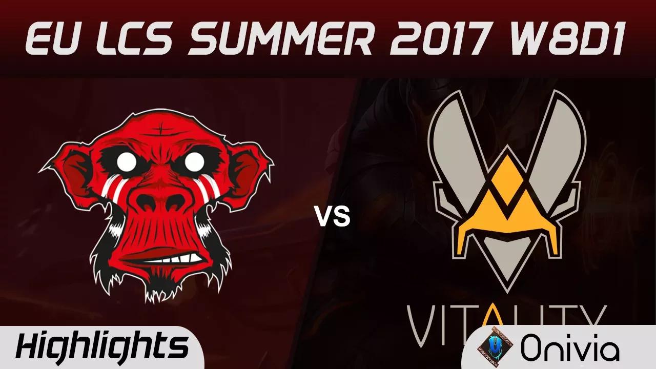 MM vs VIT Highlights Game 2 EU LCS SUMMER 2017 Mysterious Monkeys vs Vitality by Onivia thumbnail