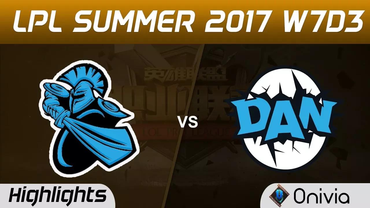 NB vs DAN Highlights Game 1 LPL SUMMER 2017 NewBee vs DAN Gaming by Onivia thumbnail