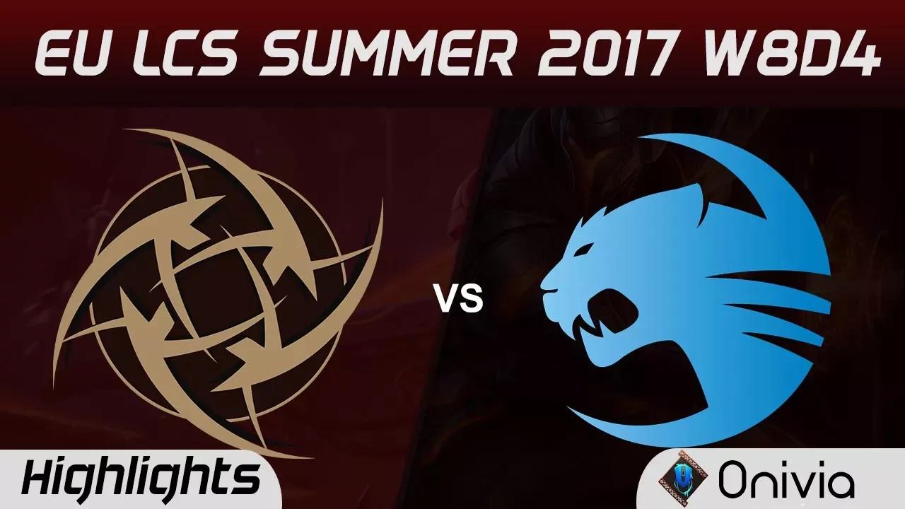 NIP vs ROC Highlights Game 1 EU LCS SUMMER 2017 Ninjas in Pyjamas vs Roccat by Onivia thumbnail