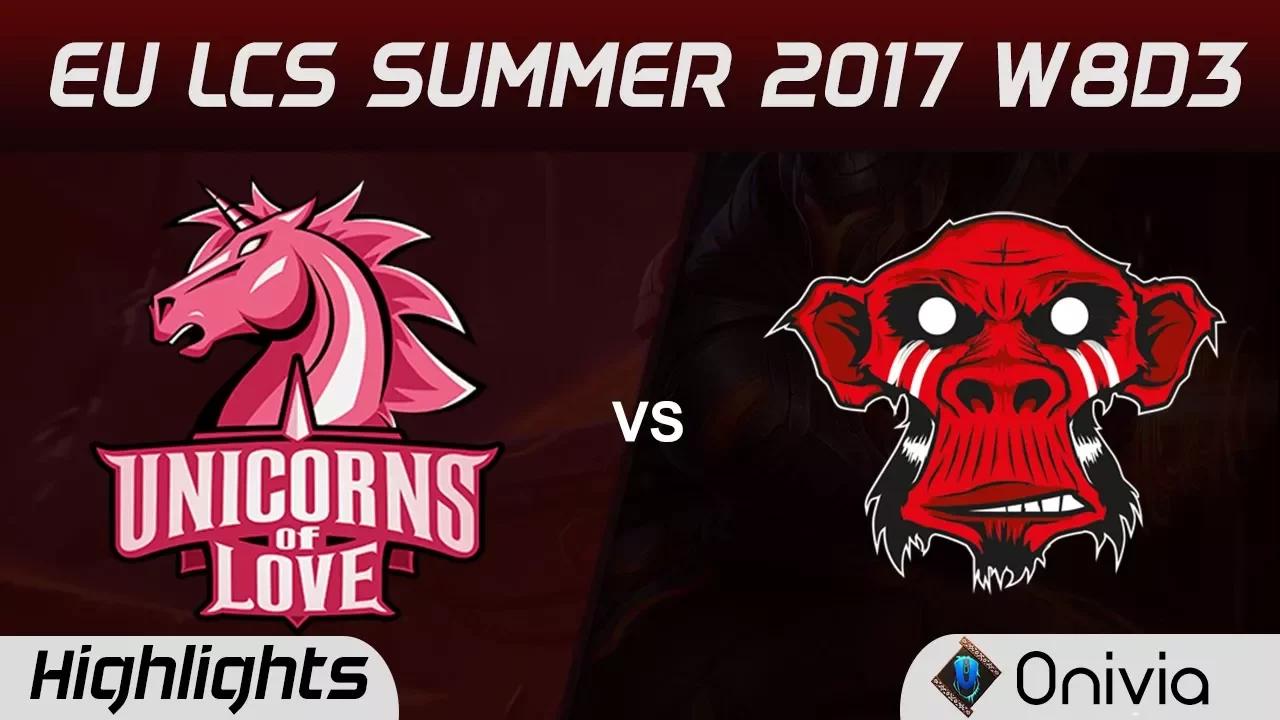 UOL vs MM Highlights Game 3 EU LCS SUMMER 2017 Unicorns of Love vs Misterious Monkeys by Onivia thumbnail