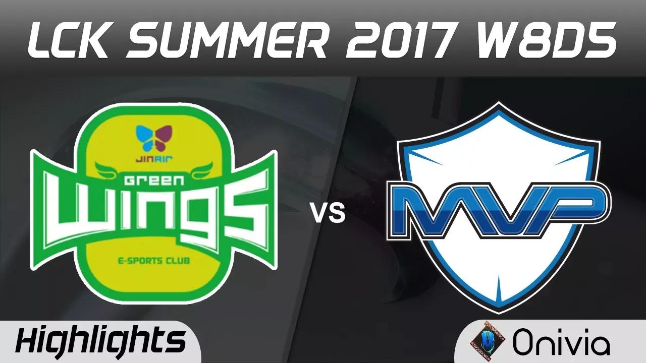 JAG vs MVP Highlights Game 1 LCK SUMMER 2017 Jin Air Green Wings vs MVP by Onivia thumbnail