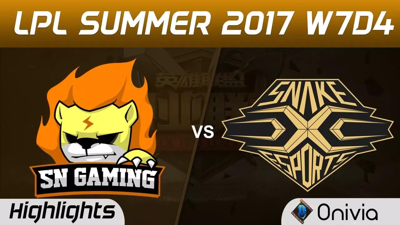 SNG vs SS Highlights Game 2 LPL SUMMER 2017 Suning Gaming vs Snake by Onivia thumbnail