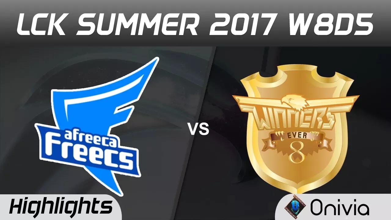 AFS vs E8W Highlights Game 1 LCK SUMMER 2017 Afreeca Freecs vs Ever8 Winners by Onivia thumbnail