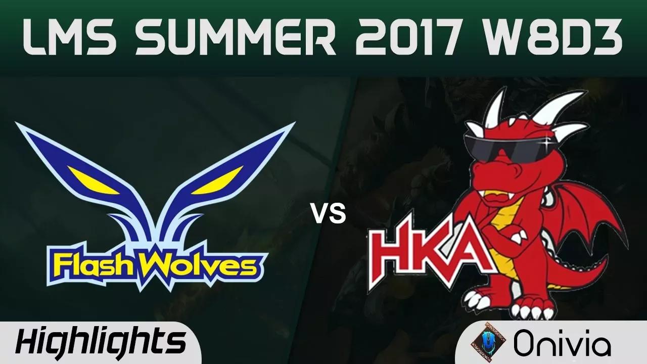 FW vs HKA Highlights Game 1 LMS 精華 夏季職業聯賽 2017 Flash Wolves vs Hong Kong Attitude by Onivia thumbnail