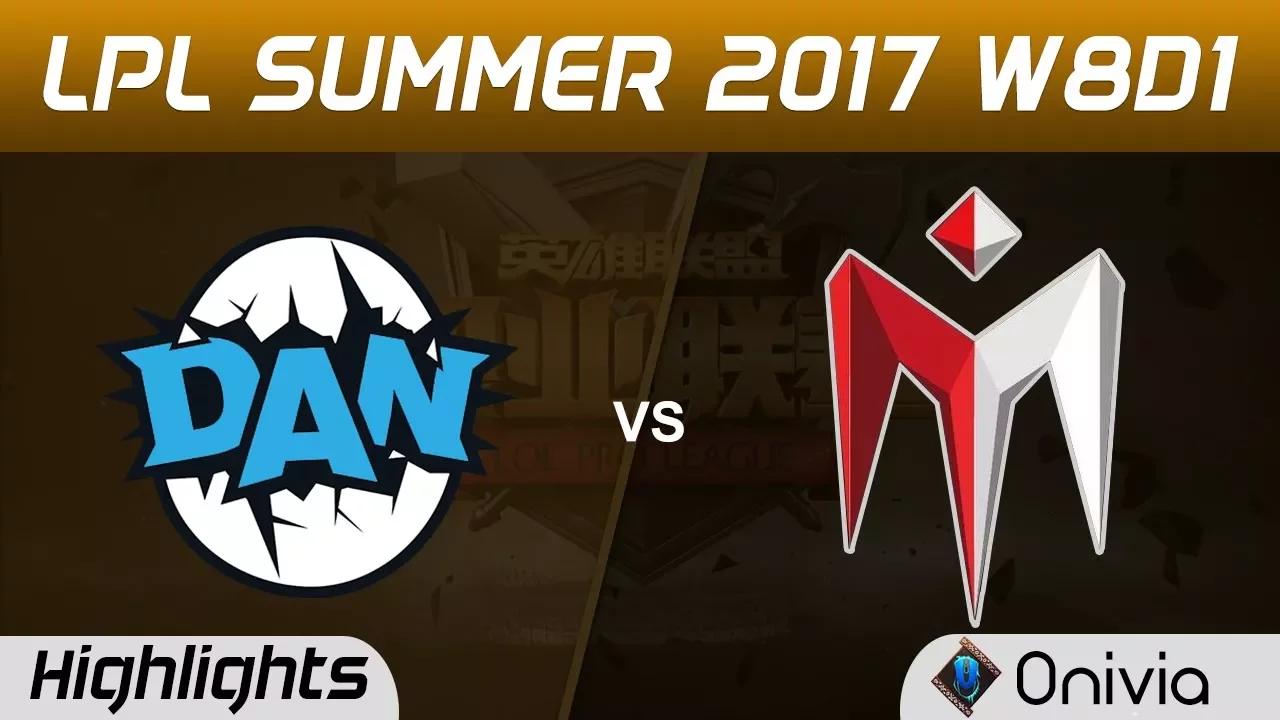 DAN vs IM Highlights Game 2 LPL SUMMER 2017 DAN Gaming vs I May by Onivia thumbnail