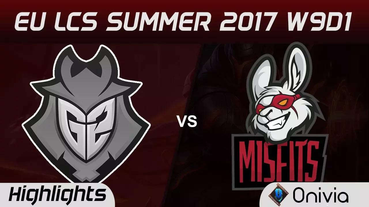 G2 vs MSF Highlights Game 1 EU LCS SUMMER 2017 G2 Esports vs Misfits by Onivia thumbnail