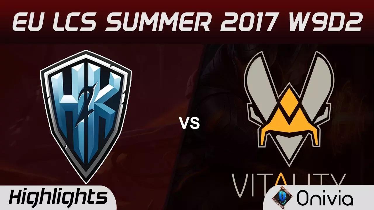 H2K vs VIT Highlights Game 2 EU LCS SUMMER 2017 H2K Gaming vs Vitality by Onivia thumbnail