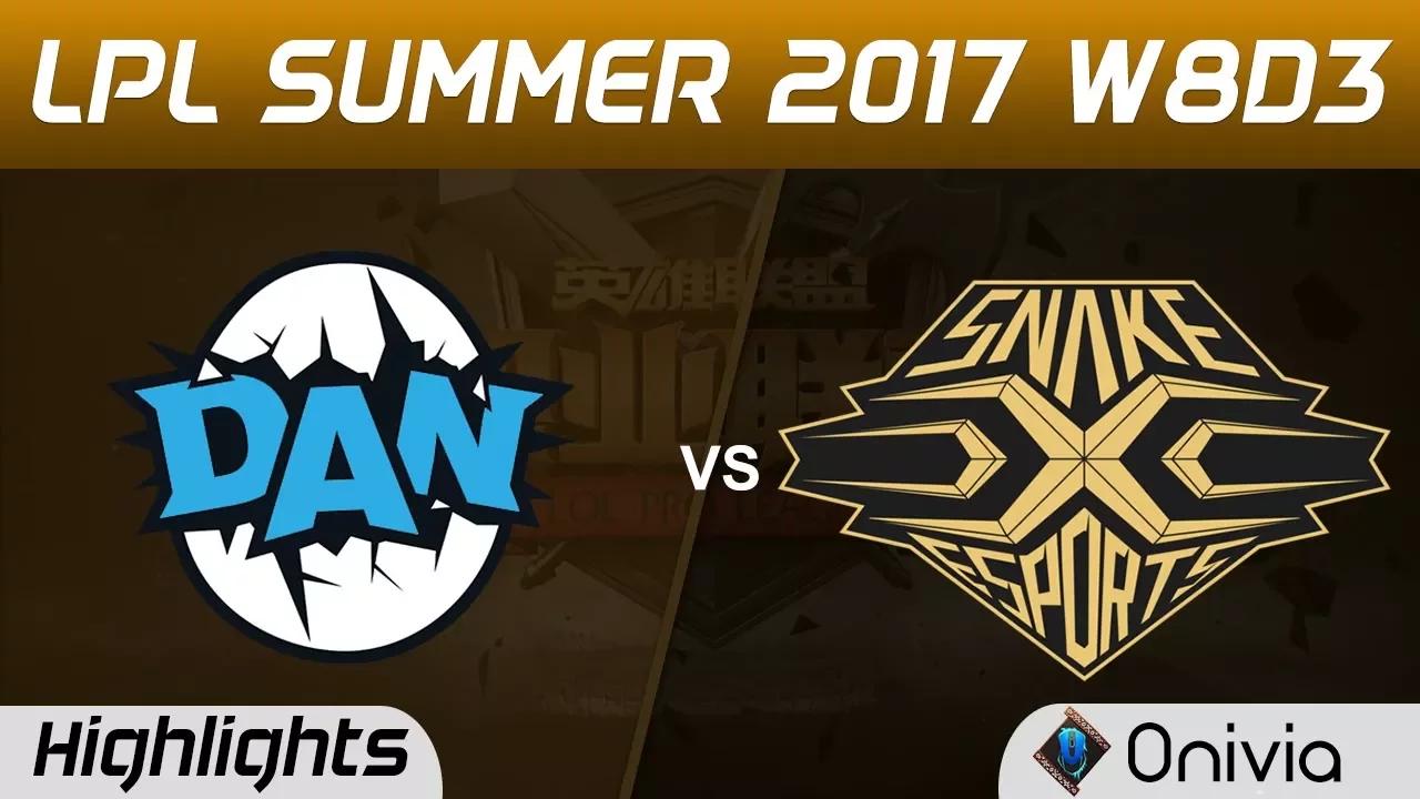 DAN vs SS Highlights Game 1 LPL SUMMER 2017 DAN Gaming vs Snake by Onivia thumbnail