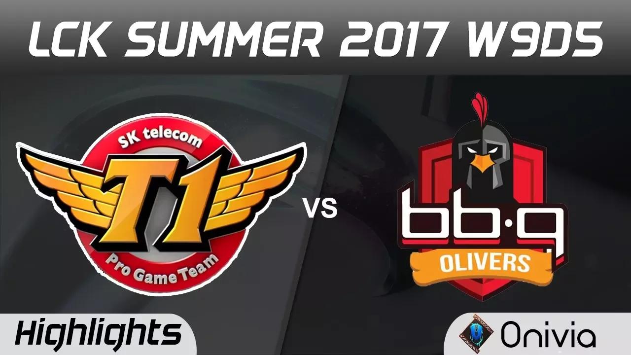 SKT vs BBQ Highlights Game 1 LCK SUMMER 2017 SK Telecom T1 vs BBQ Olivers by Onivia thumbnail