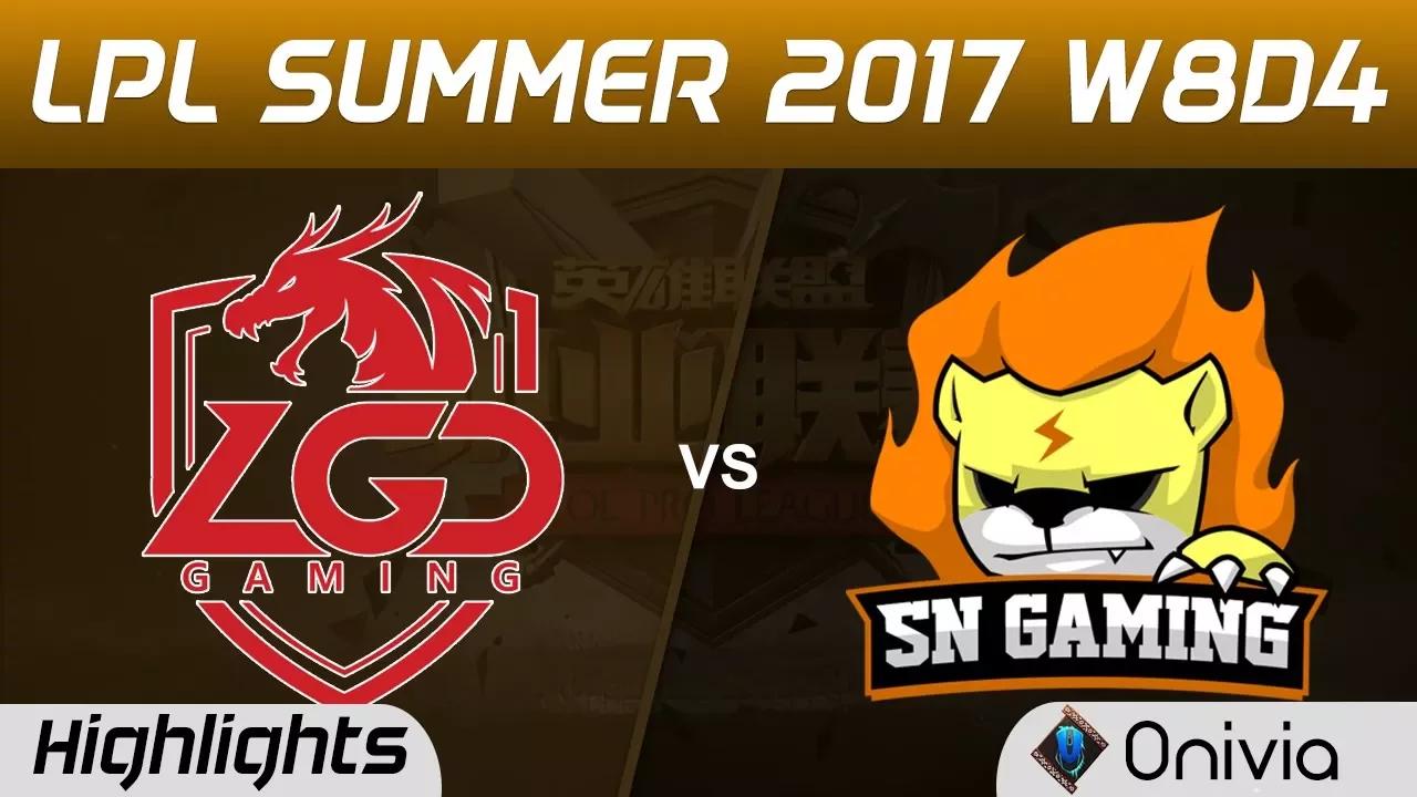 LGD vs SNG Highlights Game 1 LPL SUMMER 2017 LGD Gaming vs Suning Gaming by Onivia1 thumbnail