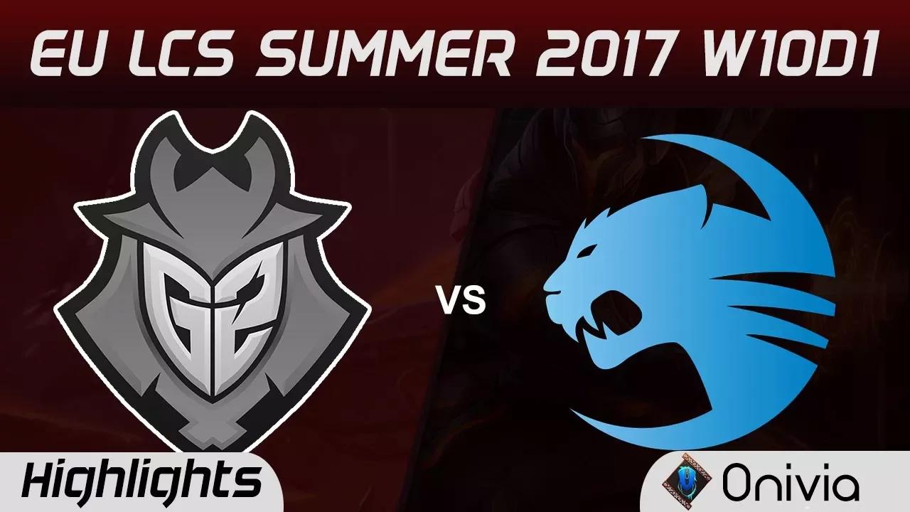 G2 vs ROC Highlights Game 1 EU LCS SUMMER 2017 G2 Esports vs Roccat by Onivia thumbnail