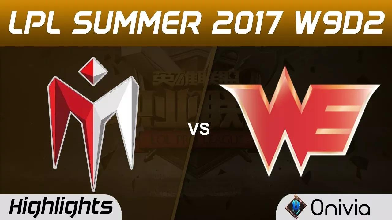 IM vs WE Highlights Game 3 LPL SUMMER 2017 I May vs Team WE by Onivia thumbnail