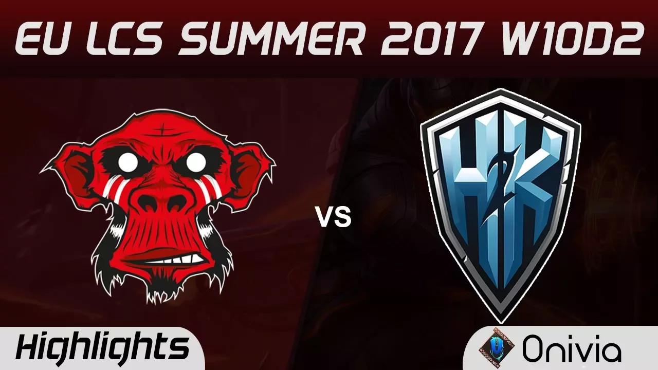 MM vs H2K Highlights Game 2 EU LCS SUMMER 2017 Mysterious Monkeys vs H2K Gaming by Onivia thumbnail