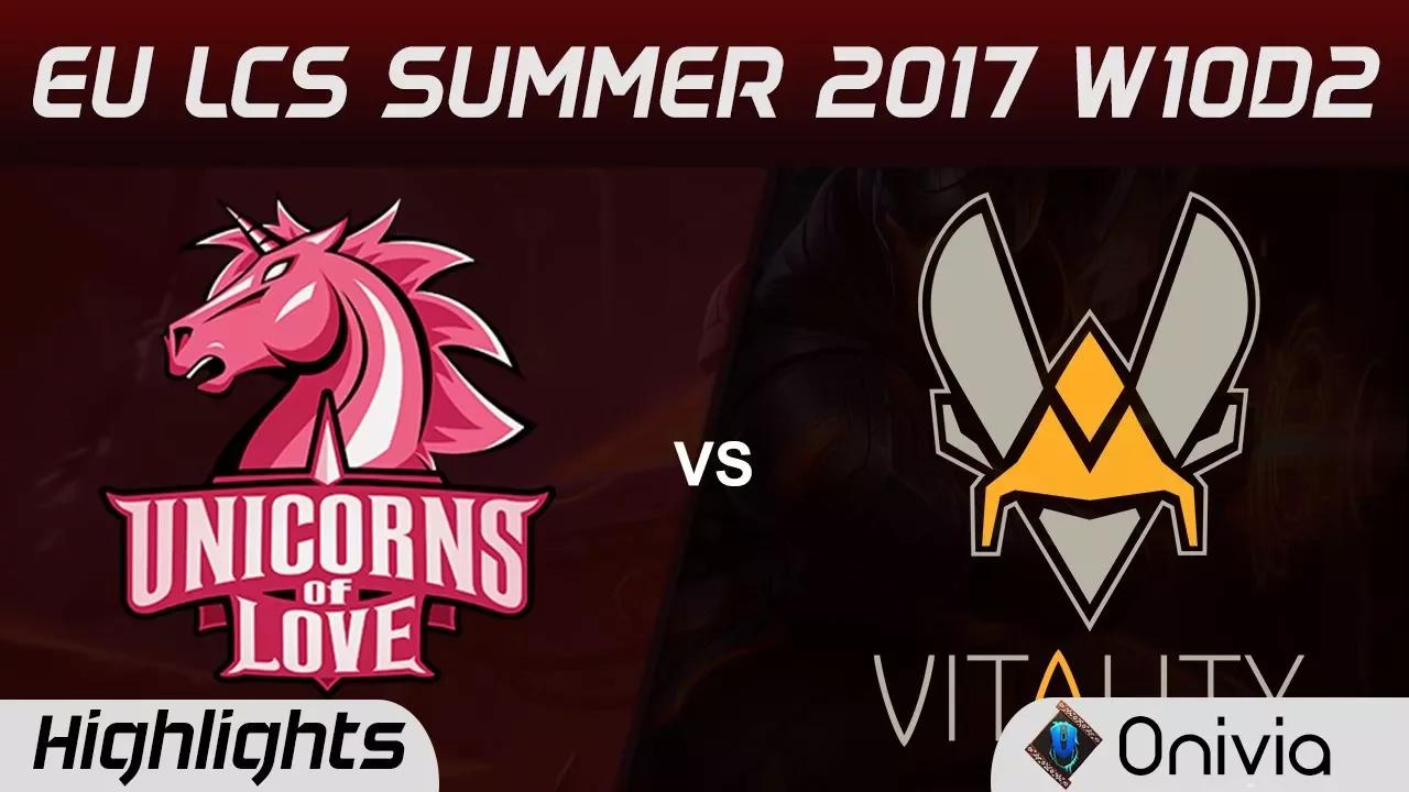 UOL vs VIT Highlights Game 2 EU LCS SUMMER 2017 Unicorns of Love vs Vitality by Onivia thumbnail