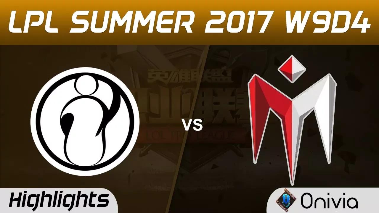 IG vs IM Highlights Game 1 LPL SUMMER 2017 Invictus Gaming vs I May by Onivia thumbnail