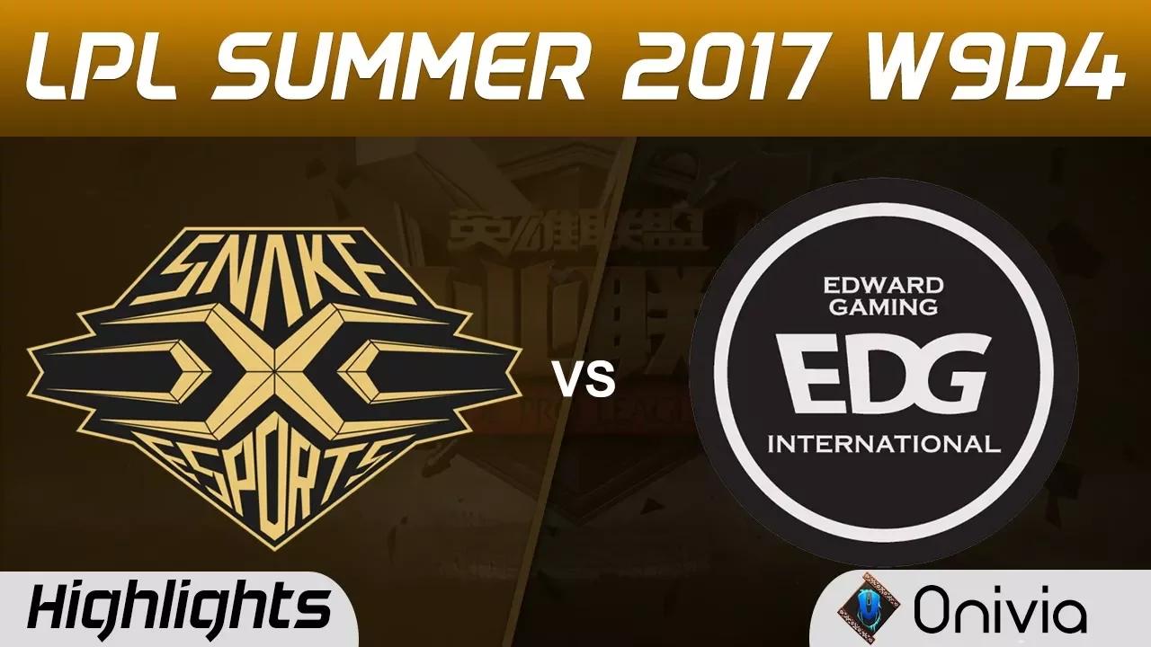 SS vs EDG Highlights Game 1 LPL SUMMER 2017 Snake vs Edward Gaming by Onivia thumbnail