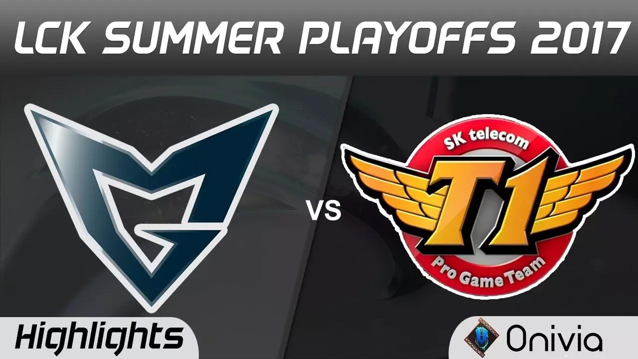 SSG vs SKT Highlights Game 1 LCK PLAYOFFS 2017 Round 2 Samsung vs SK Telecom T1 by Onivia thumbnail