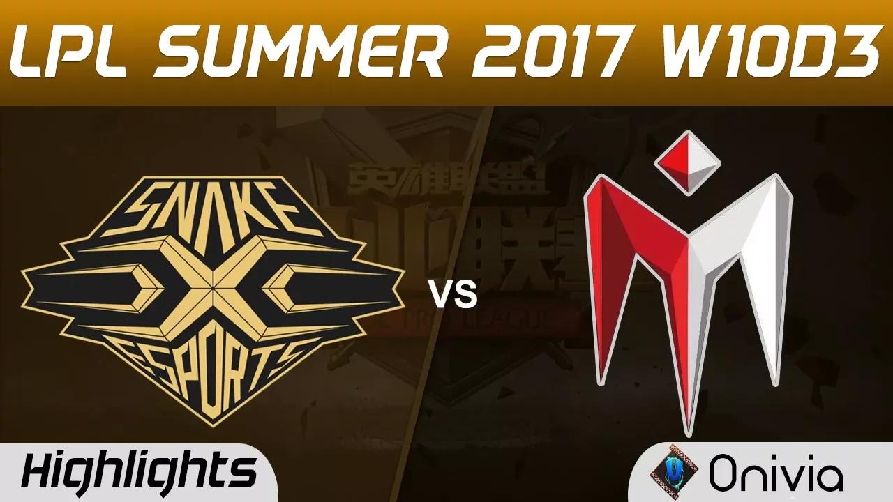 SS vs IM Highlights Game 1 LPL SUMMER 2017 Snake vs I May by Onivia thumbnail