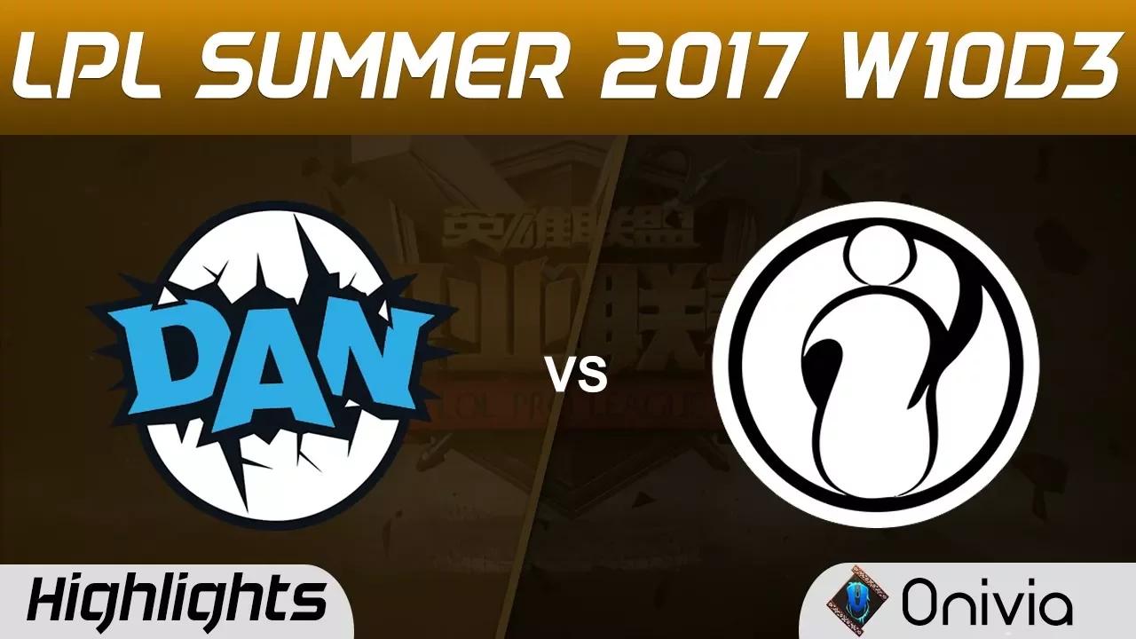 DAN vs IG Highlights Game 1 LPL SUMMER 2017 DAN Gaming vs Invictus Gaming by Onivia thumbnail