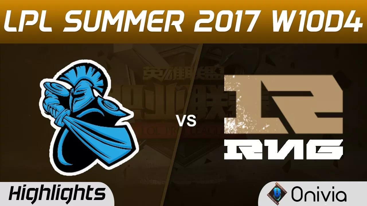 NB vs RNG Highlights Game 1 LPL SUMMER 2017 NewBee vs Royal Never Give Up by Onivia thumbnail