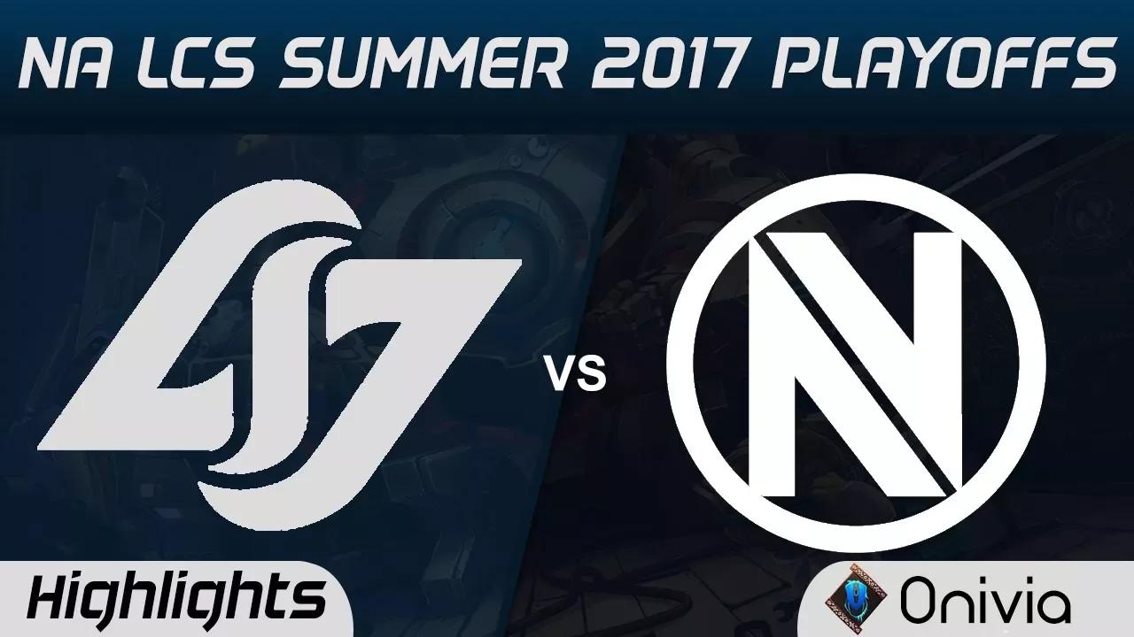 CLG vs NV Highlights Game 1 NA LCS SUMMER 2017 PLAYOFFS Counter Logic Gaming vs EnvyUs by Onivia thumbnail