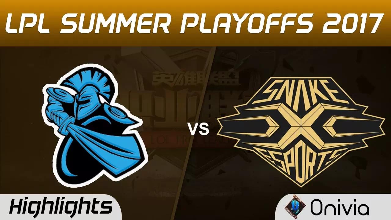 NB vs SS Highlights Game 3 LPL SUMMER PLAYOFFS 2017 NewBee vs Snake by Onivia thumbnail