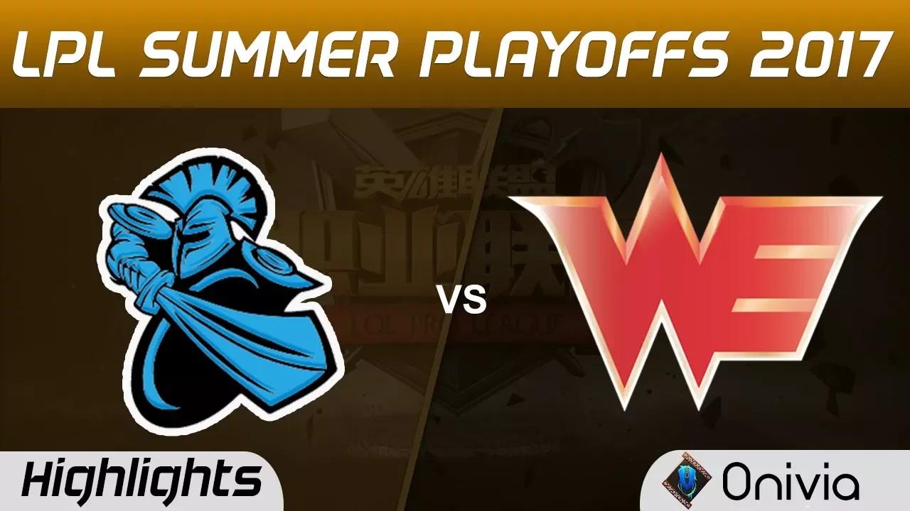 NB vs WE Highlights Game 1 LPL SUMMER PLAYOFFS 2017 NewBee vs Team WE by Onivia thumbnail