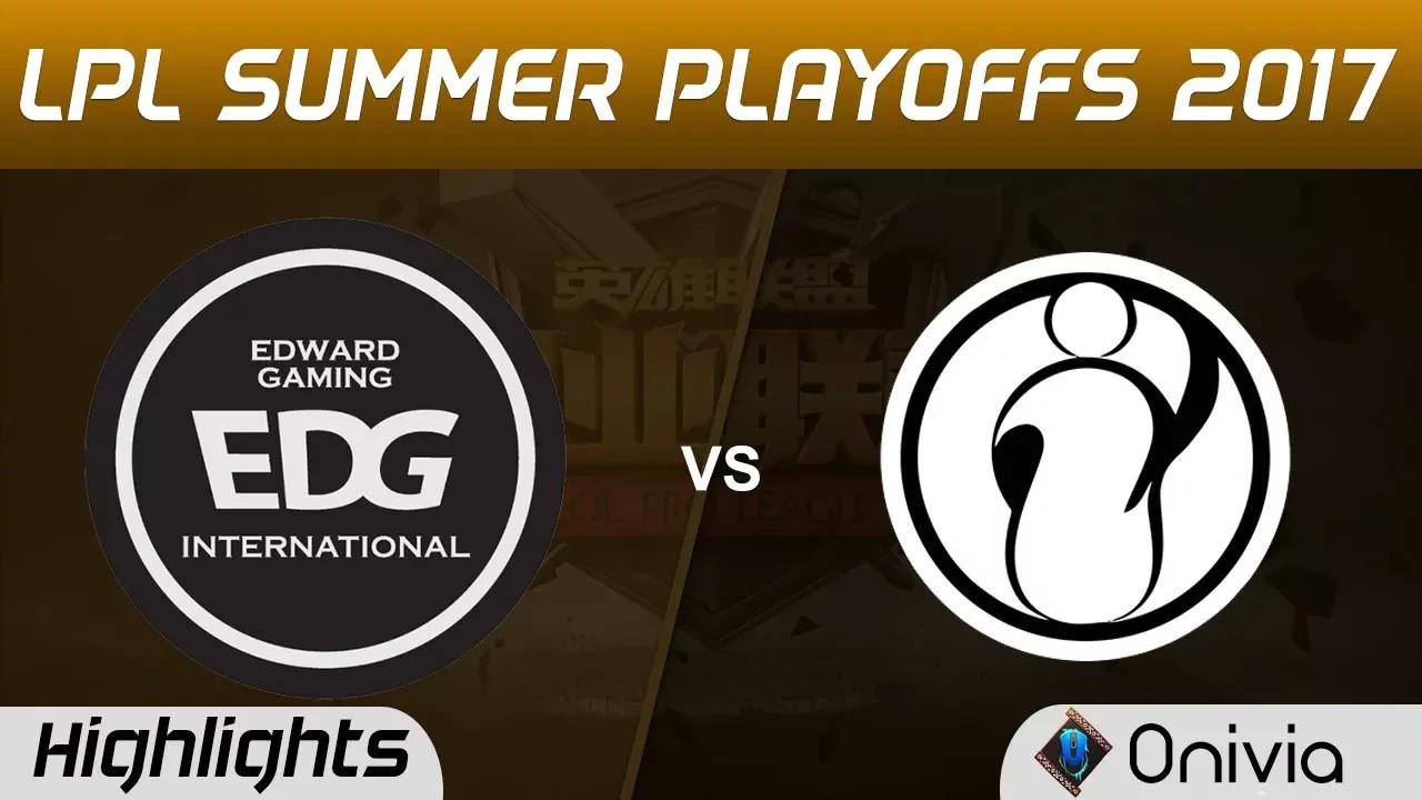 EDG vs IG Highlights Game 1 LPL SUMMER PLAYOFFS 2017 Edward Gaming vs Invictus Gaming by Onivia thumbnail