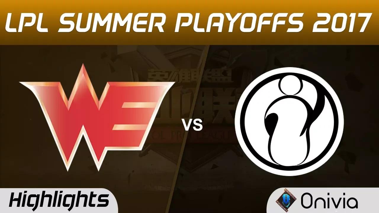 WE vs IG Highlights Game 1 LPL SUMMER PLAYOFFS 2017 Team WE vs Invictus Gaming by Onivia thumbnail