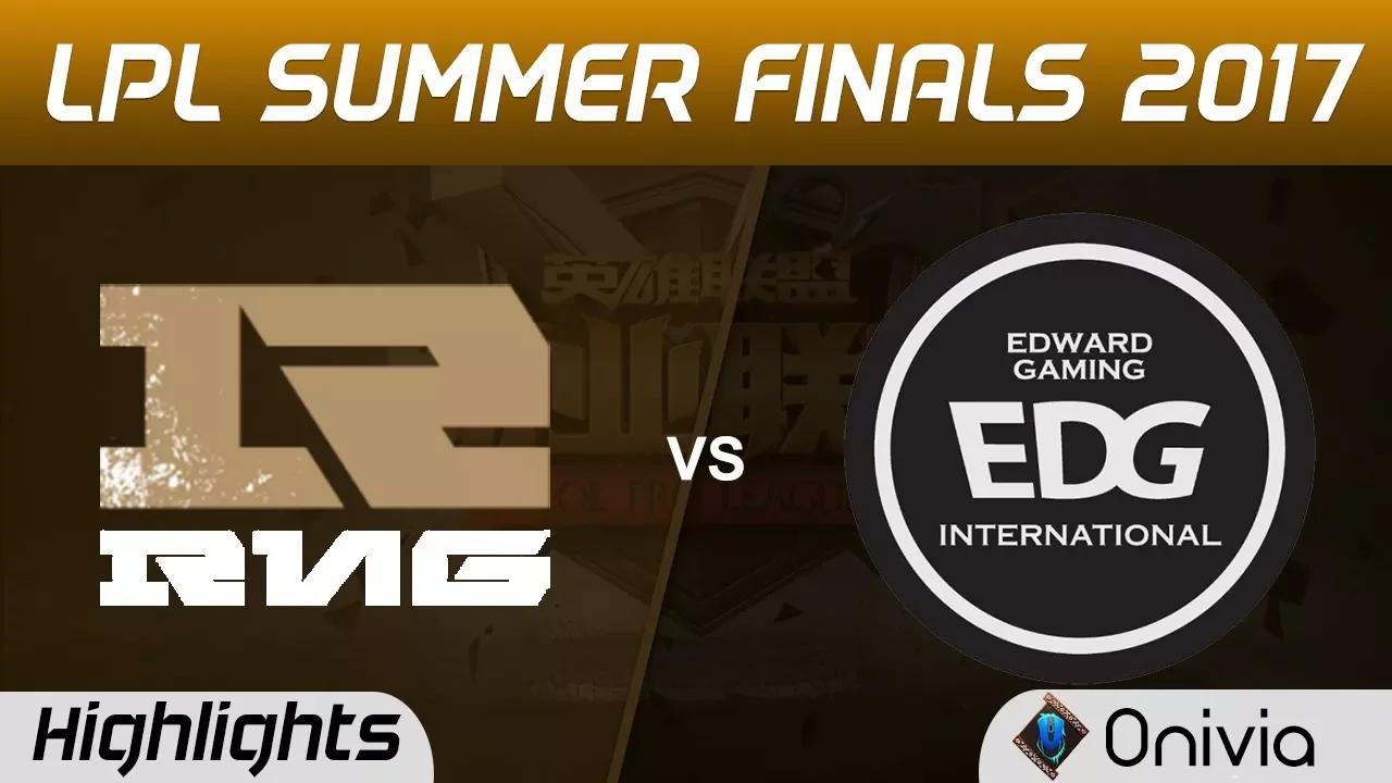 RNG vs EDG Highlights Game 2 LPL SUMMER PLAYOFF FINALS 2017 Royal Never Give Up vs Edward Gaming by thumbnail